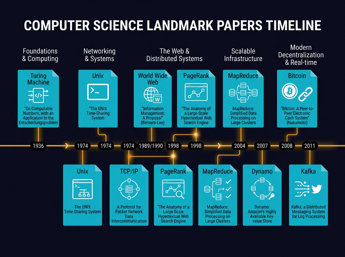 25 Papers That Completely Transformed the Computer World diagram