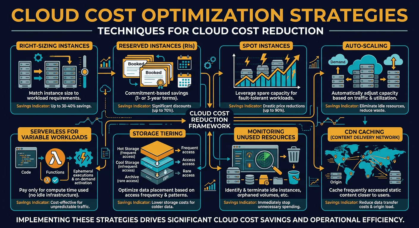 Cloud Cost Reduction Techniques diagram