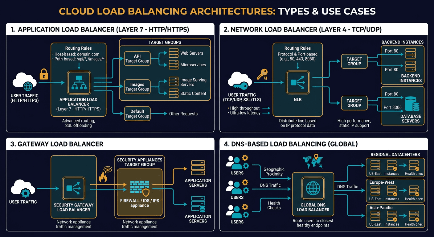 Cloud Load Balancer Cheat Sheet