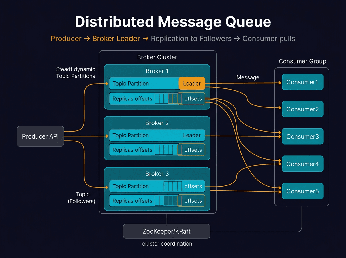 Design a Distributed Message Queue