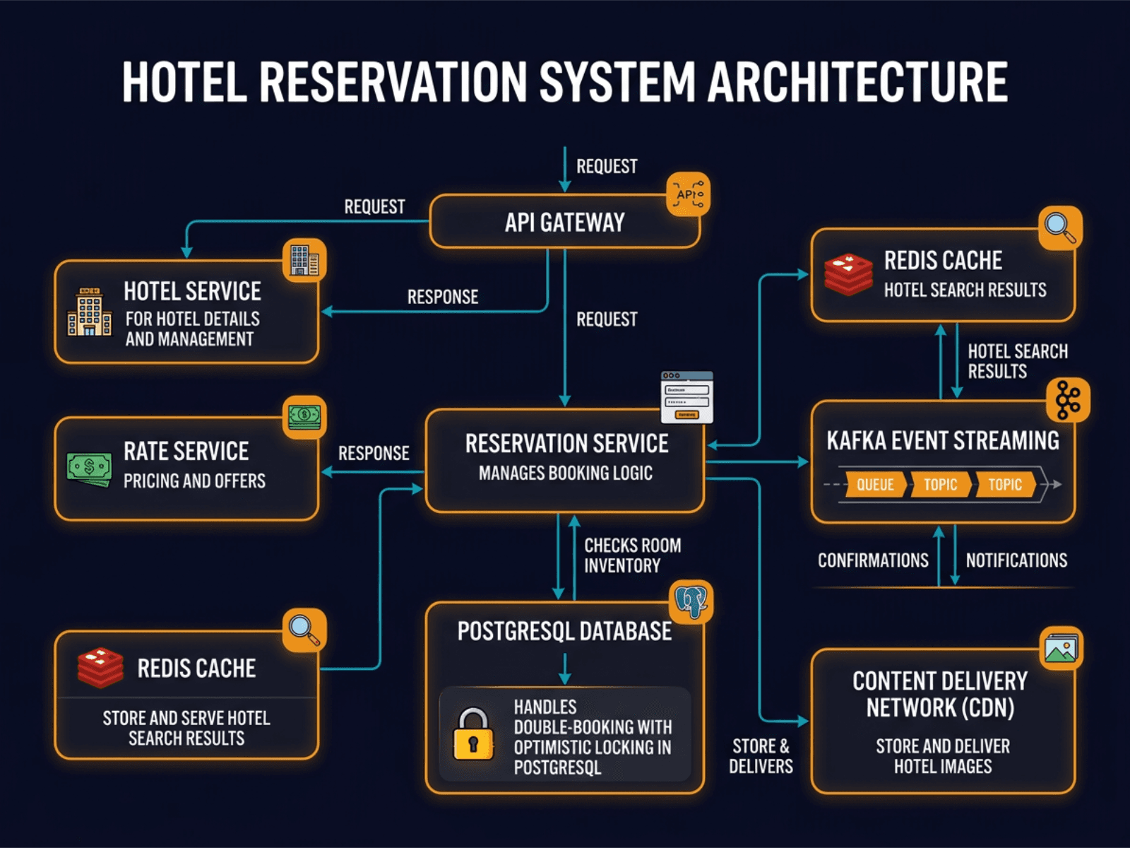 Design a Hotel Reservation System diagram