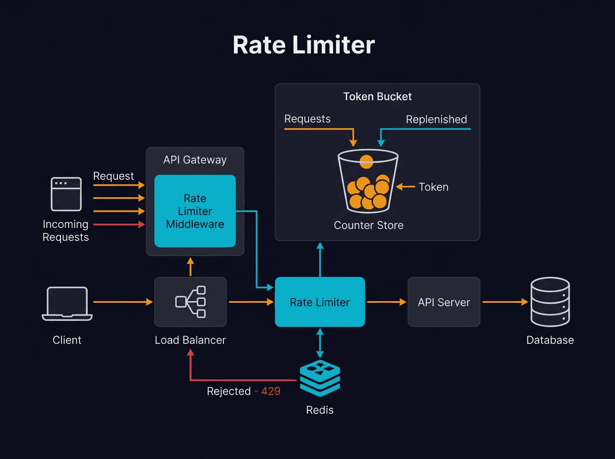 Design a Rate Limiter diagram