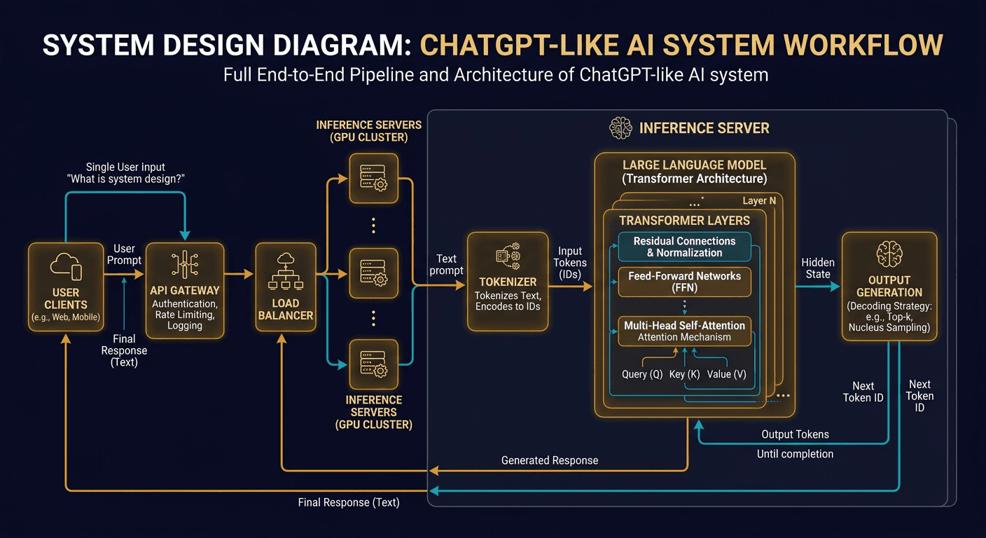 How does a ChatGPT-like system work diagram