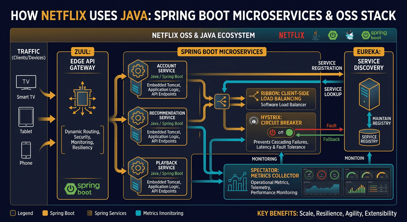 How Netflix Really Uses Java diagram