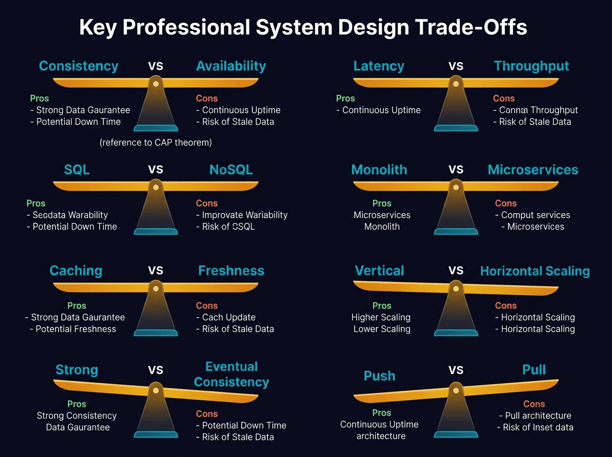 If you don’t know trade-offs, you DON'T KNOW system design diagram