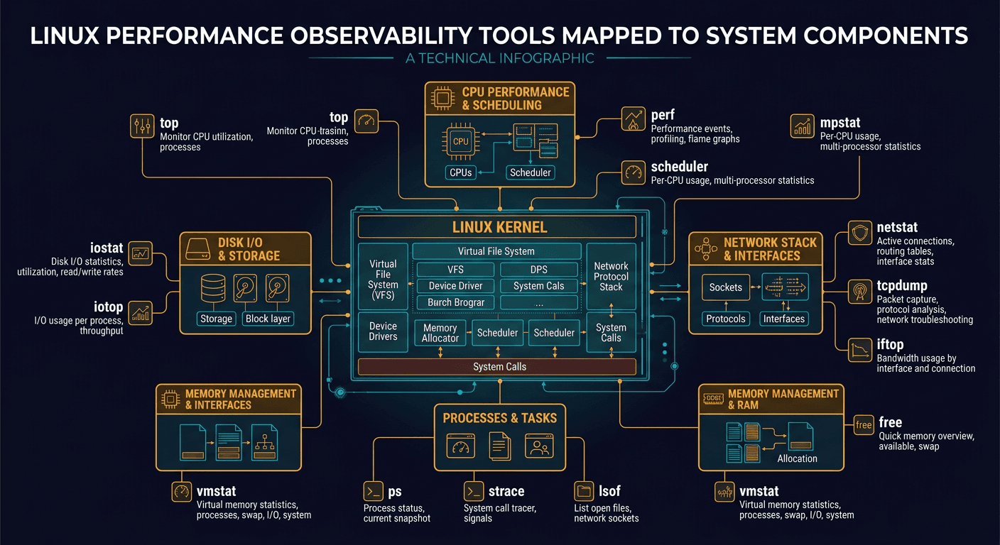 Linux Performance Observability Tools diagram