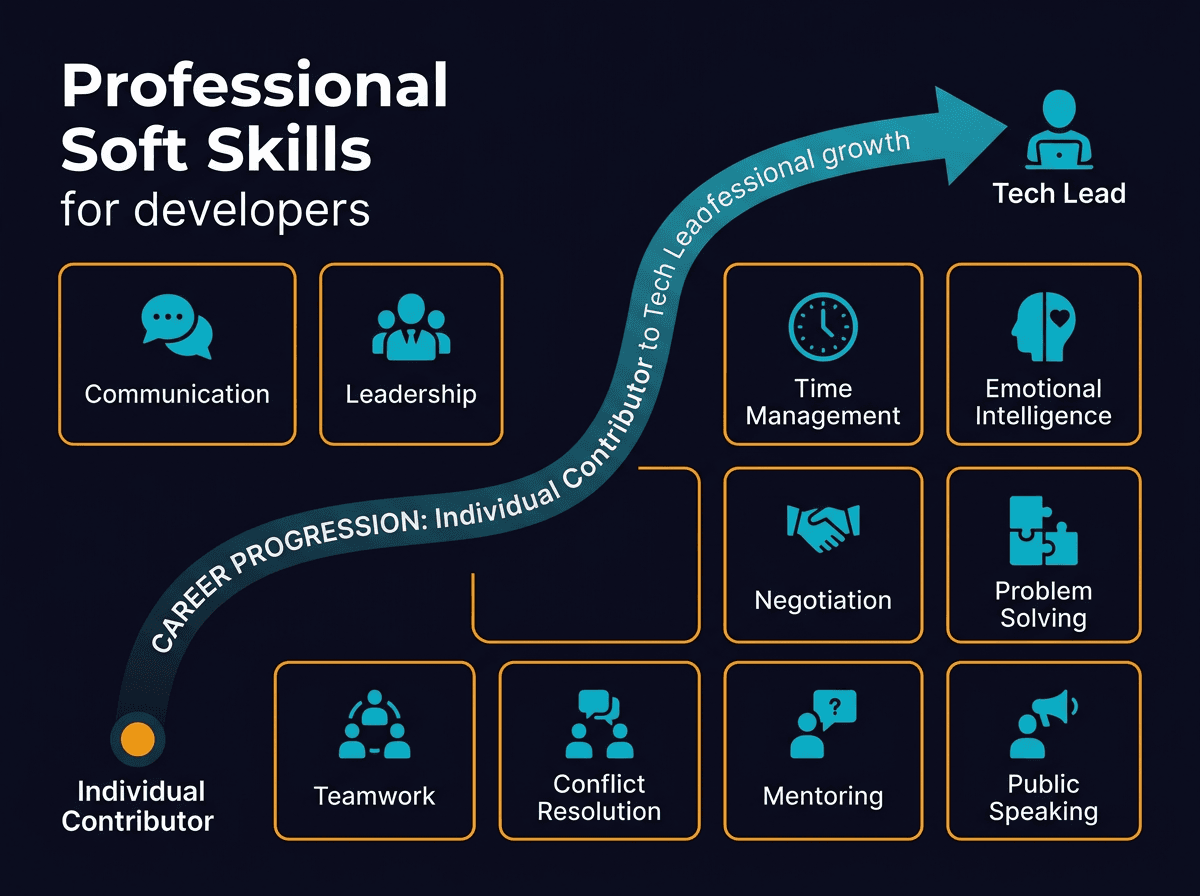 My Favorite 10 Soft Skill Books that Can Help You Become a Better Developer diagram