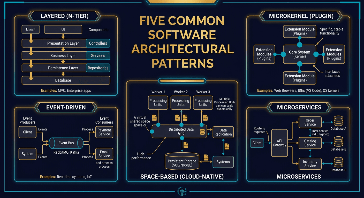 Top 5 Software Architectural Patterns