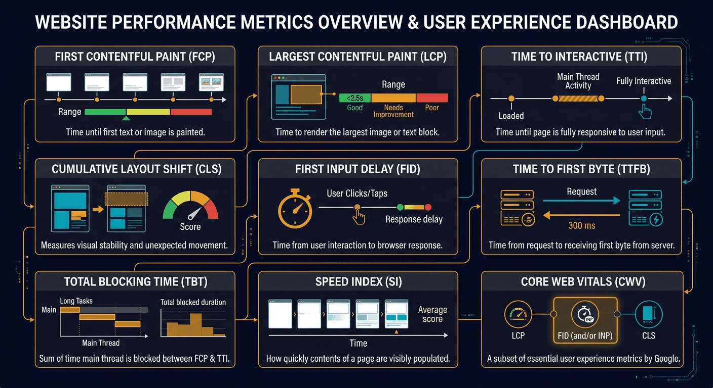 Top 9 website performance metrics you cannot ignore
