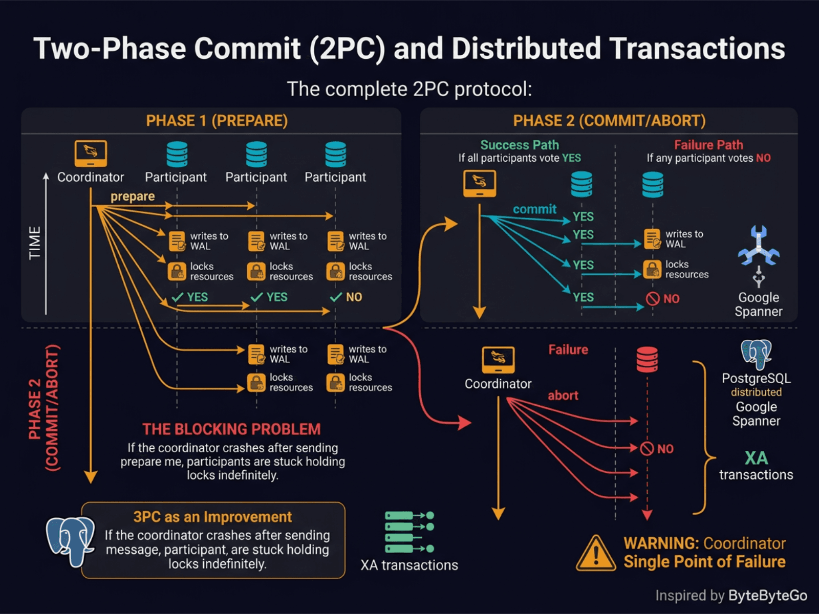 Two-Phase Commit and Distributed Transactions