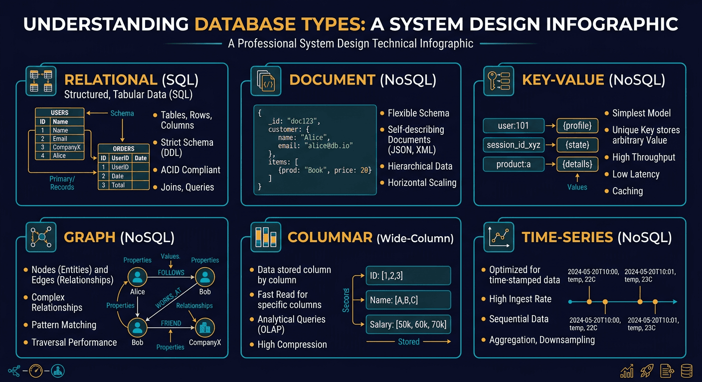 Understanding Database Types diagram