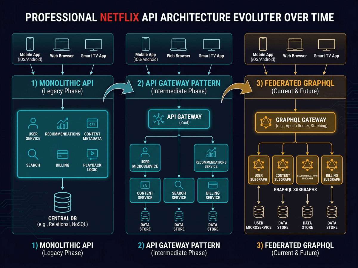 Unusual Evolution of the Netflix API Architecture