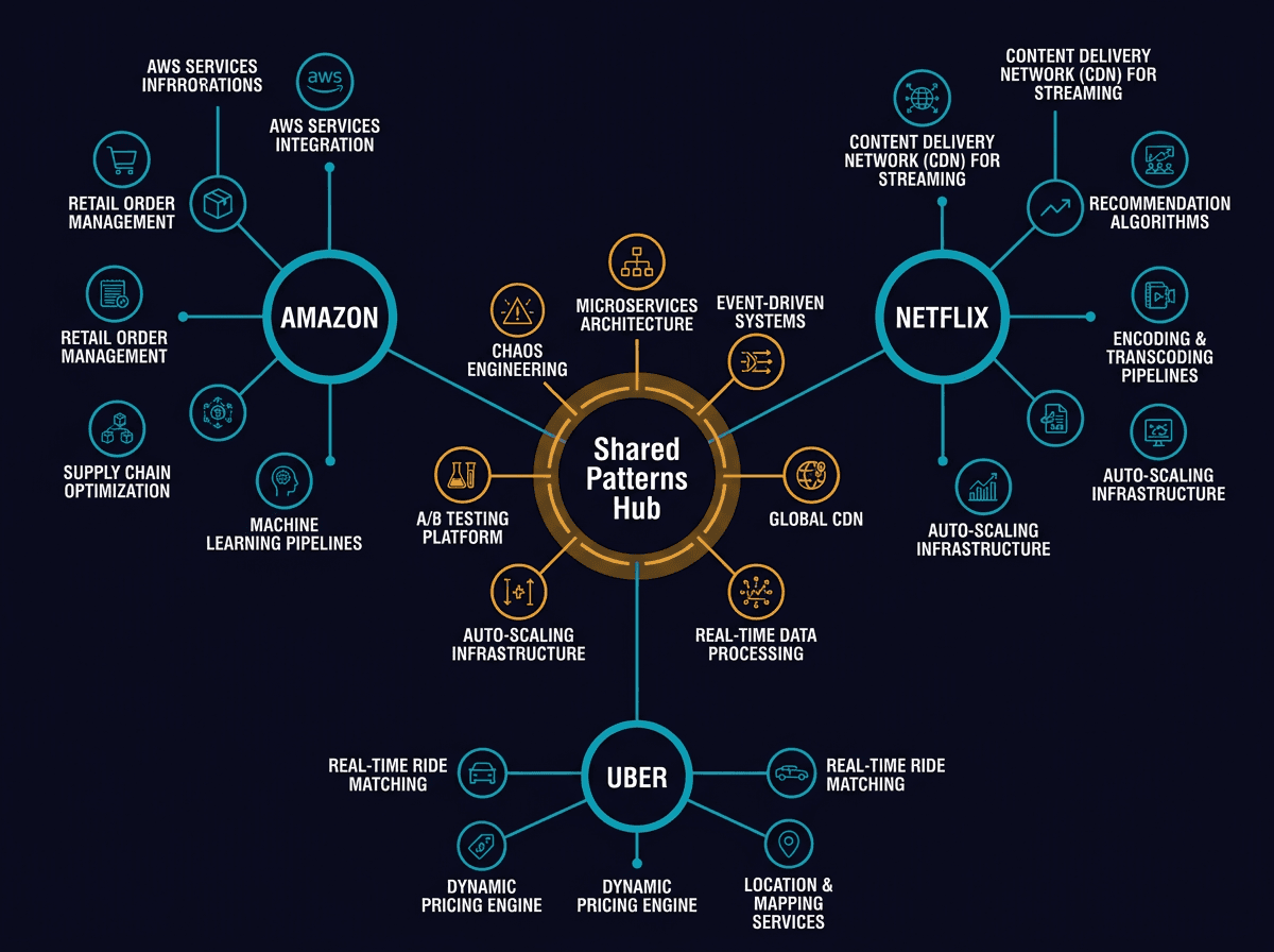 What do Amazon, Netflix, and Uber have in common diagram