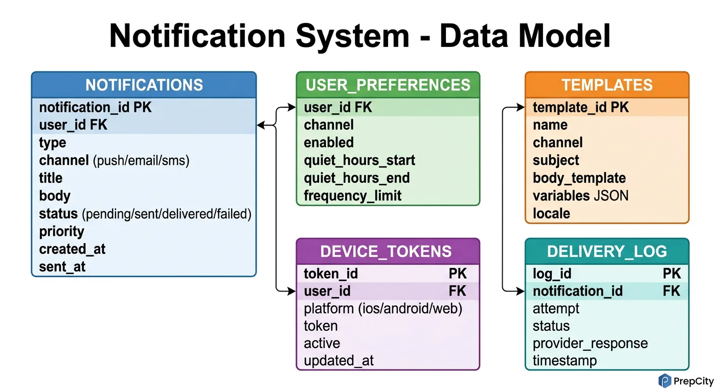 Data Model & Database Design diagram